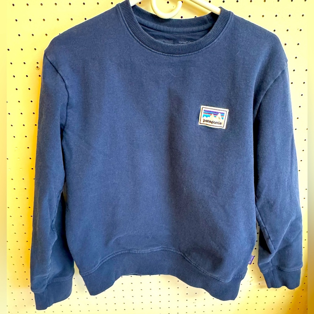 Patagonia uprisal crew neck sweatshirt size small blue